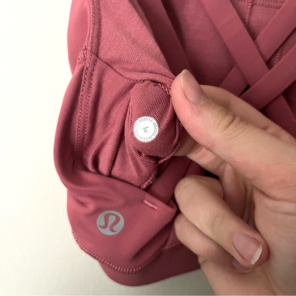 Lululemon x Peloton Energy Bra Cherry Tint 4 - Picture 8 of 8